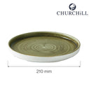 Stonecast Plume grønnvegget plate, 210 mm, Min. kjøp: 6 - for Storkjøkken - XL - Storkjøkken