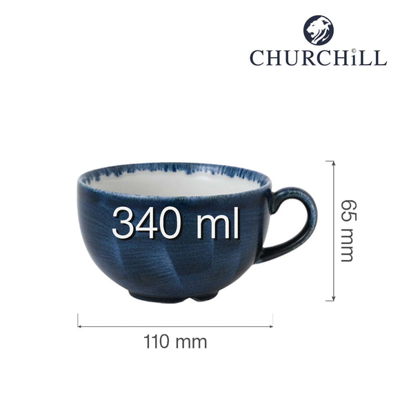 Stonecast Plume ultramarin cappuccinokopp, 340 ml - for Storkjøkken - XL - Storkjøkken