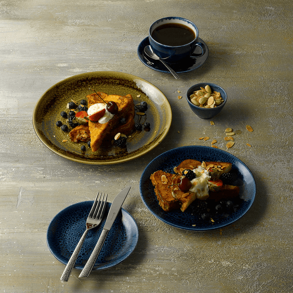 Stonecast Plume Ultramarin coupéplate, 217 mm, Min. kjøp: 12 - for Storkjøkken - XL - Storkjøkken