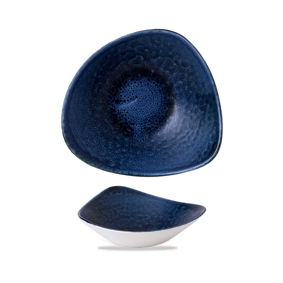 Stonecast Plume ultramarin trekantet skål, 235 mm, Min. kjøp: 12 - for Storkjøkken - XL - Storkjøkken