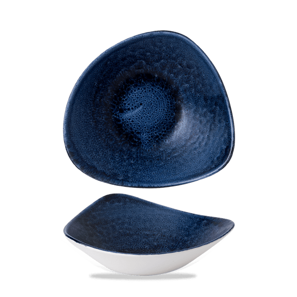 Stonecast Plume ultramarin trekantet skål, 235 mm, Min. kjøp: 12 - for Storkjøkken - XL - Storkjøkken