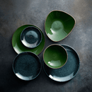 Stonecast Sorrel Green Trekantskål, 240 mm, Min. kjøp: 6 - for Storkjøkken - XL - Storkjøkken