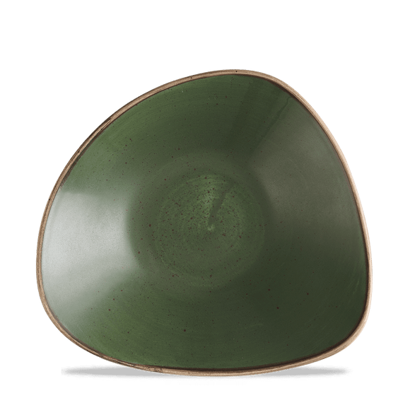 Stonecast Sorrel Green Trekantskål, 240 mm, Min. kjøp: 6 - for Storkjøkken - XL - Storkjøkken