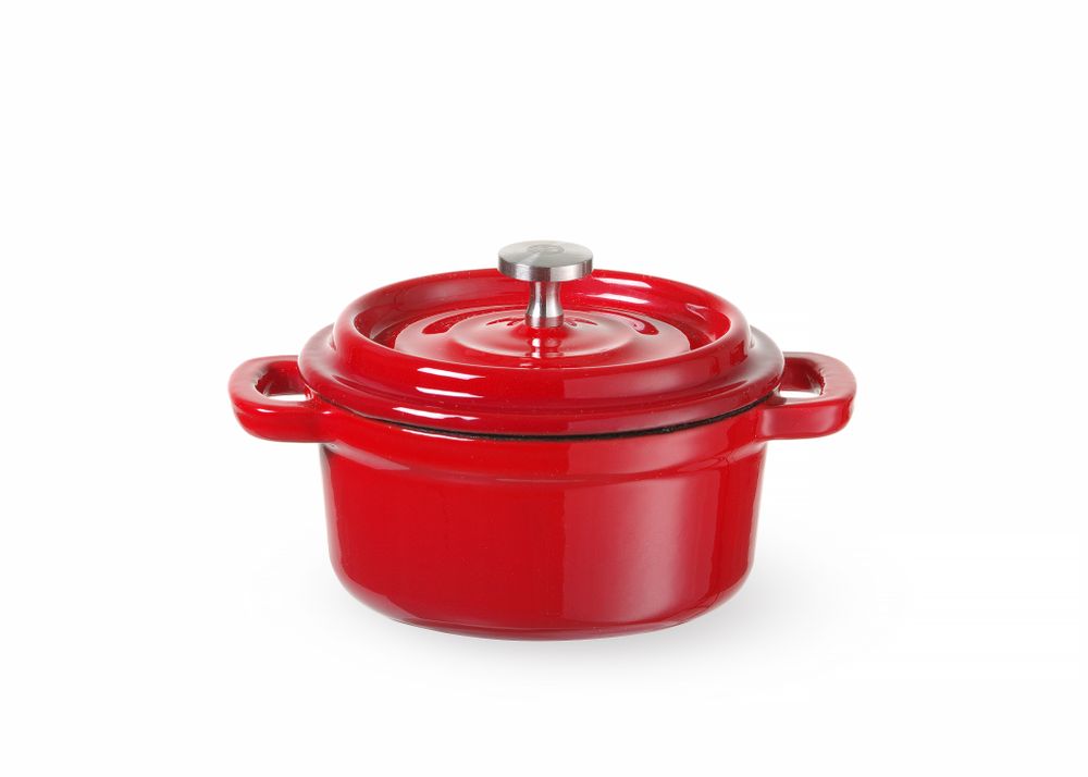 Støpejernsgryte emaljert, 3,7L, 317x240x(H)105mm - for Storkjøkken - XL - Storkjøkken