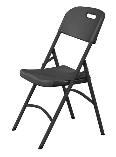 Svart cateringstol, 540x440x(H)840mm, maks 175 kg, Amerbox - for Storkjøkken - XL - Storkjøkken