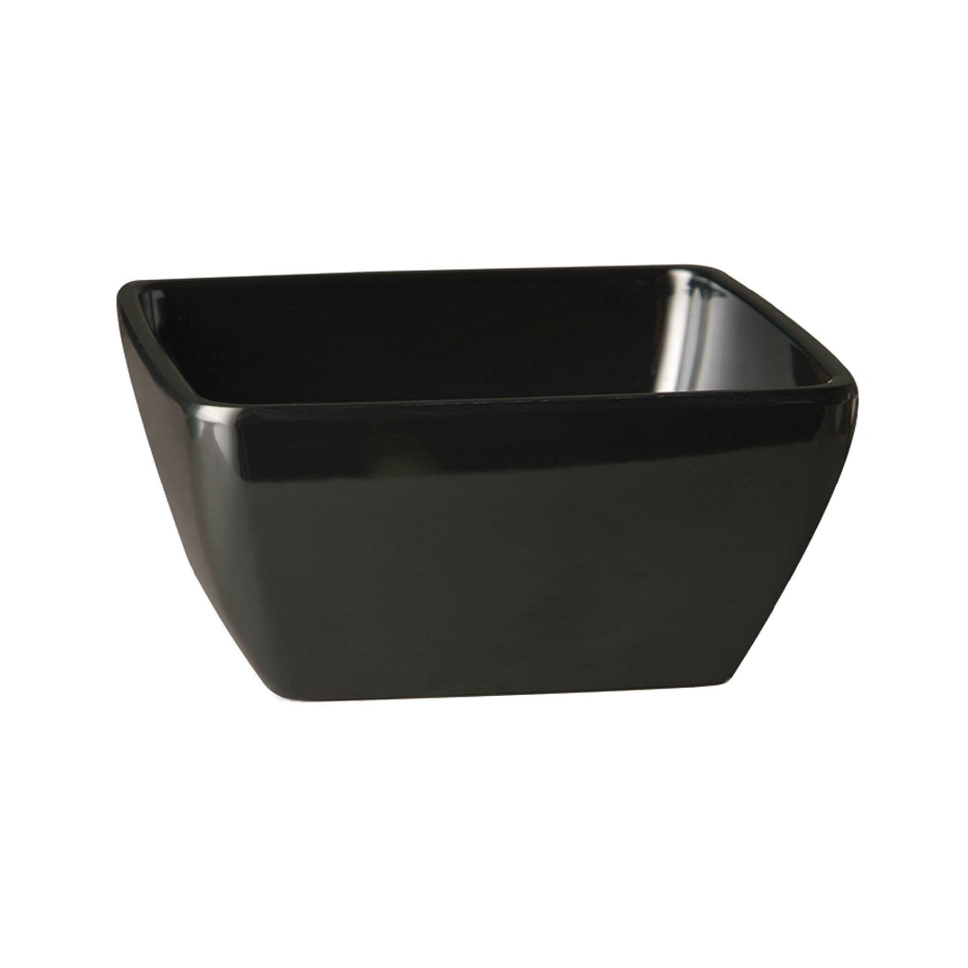 Svart firkantet bolle 19 x 19 cm, høyde 9 cm - for Storkjøkken - XL - Storkjøkken