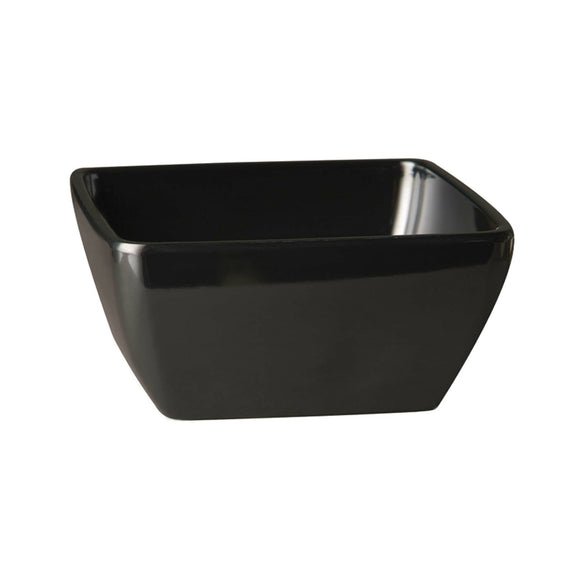 Svart firkantet bolle 19 x 19 cm, høyde 9 cm - for Storkjøkken - XL - Storkjøkken