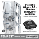 Tempest høytytende blender HBH650R - CE, 178 x 203 x (H) 457 mm - for Storkjøkken - XL - Storkjøkken