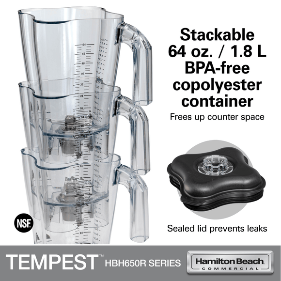 Tempest høytytende blender HBH650R - CE, 178 x 203 x (H) 457 mm - for Storkjøkken - XL - Storkjøkken