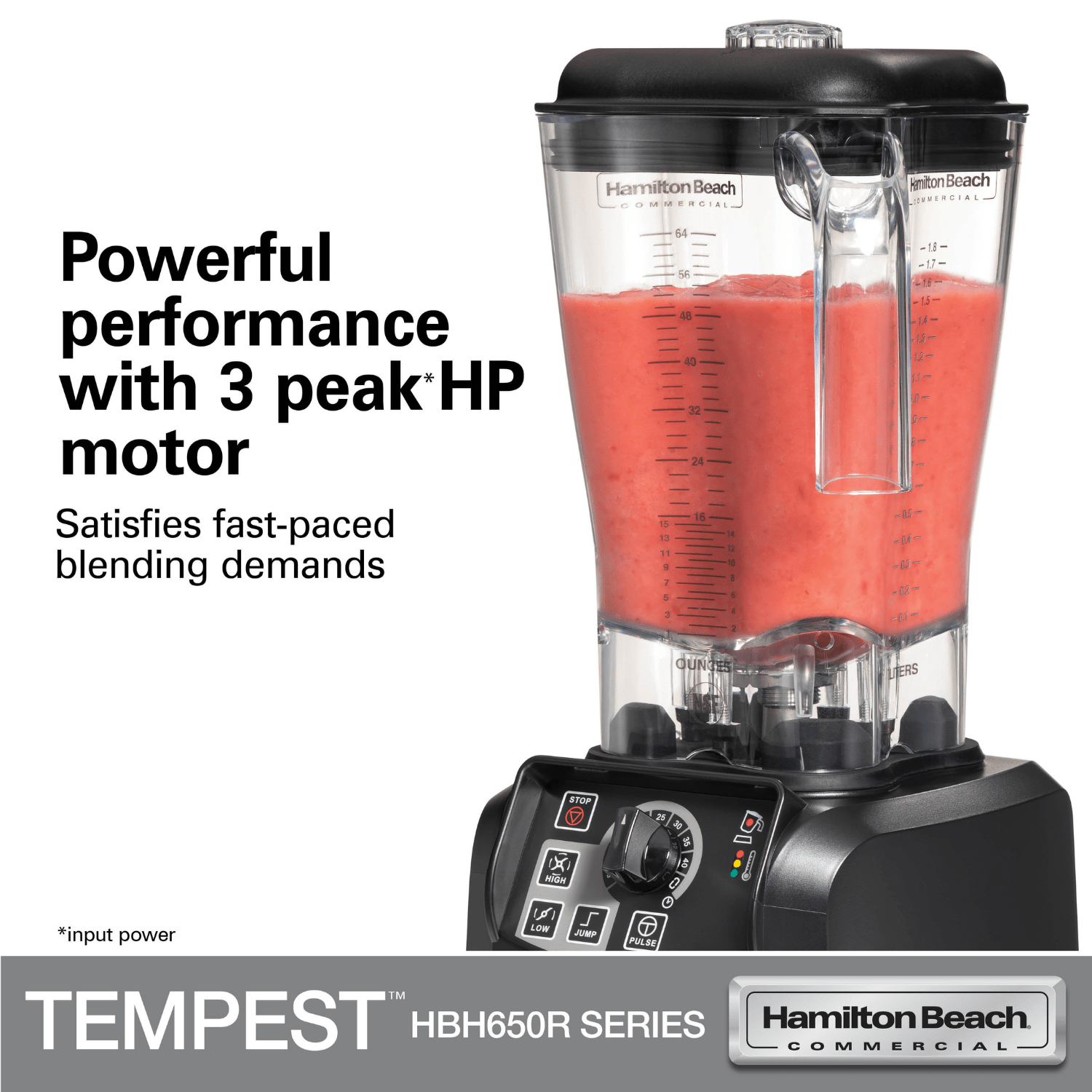 Tempest høytytende blender HBH650R - CE, 178 x 203 x (H) 457 mm - for Storkjøkken - XL - Storkjøkken