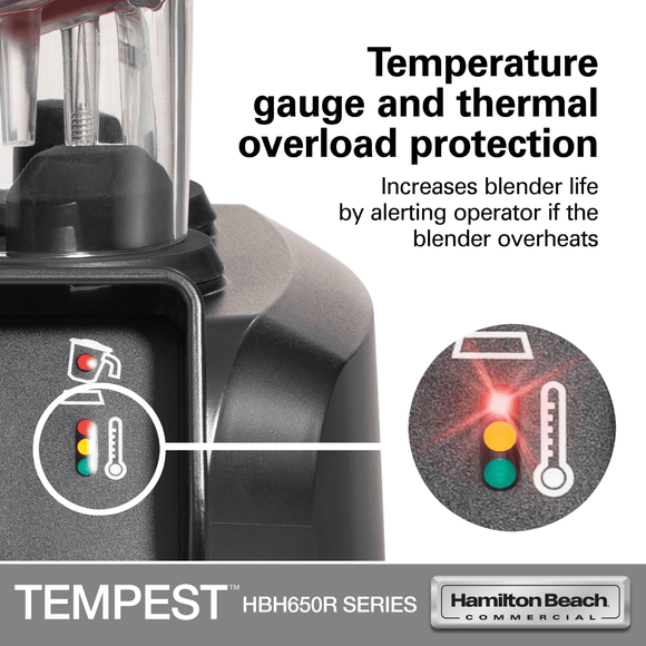 Tempest høytytende blender HBH650R - CE, 178 x 203 x (H) 457 mm - for Storkjøkken - XL - Storkjøkken
