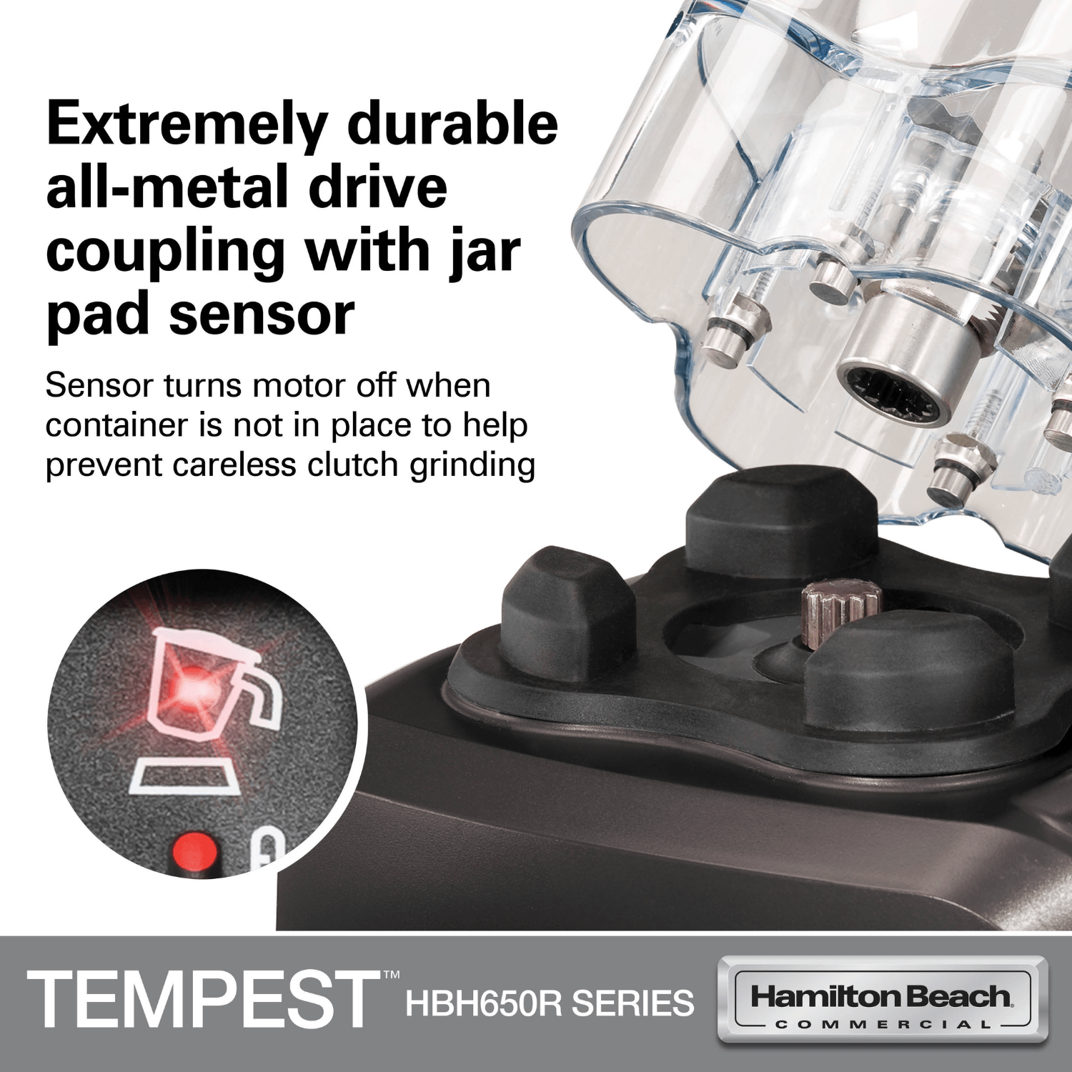 Tempest høytytende blender HBH650R - CE, 178 x 203 x (H) 457 mm - for Storkjøkken - XL - Storkjøkken