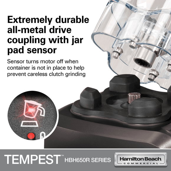Tempest høytytende blender HBH650R - CE, 178 x 203 x (H) 457 mm - for Storkjøkken - XL - Storkjøkken