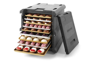 Termoboks 9x 600x400mm, 128L, 540x700x(H)640mm - for Storkjøkken - XL - Storkjøkken