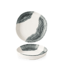 Tide Black Organic Dypkantet Tallerken, 200 mm, Min. kjøp: 6 - for Storkjøkken - XL - Storkjøkken