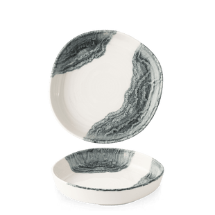 Tide Black Organic Dypkantet Tallerken, 230 mm, Min. kjøp: 6 - for Storkjøkken - XL - Storkjøkken