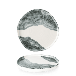 Tide Black Organic Rimfasettertallerken, 210 mm, Min. kjøp: 6 - for Storkjøkken - XL - Storkjøkken