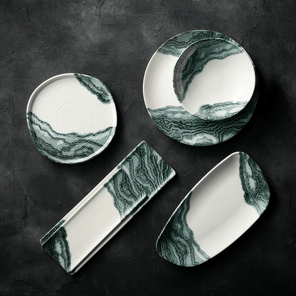 Tide svart porselensbrett, 300x90mm, Min. kjøp: 6 - for Storkjøkken - XL - Storkjøkken