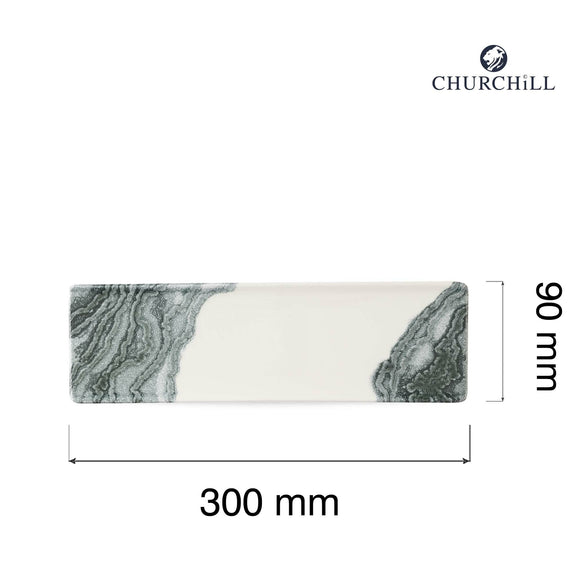 Tide svart porselensbrett, 300x90mm, Min. kjøp: 6 - for Storkjøkken - XL - Storkjøkken