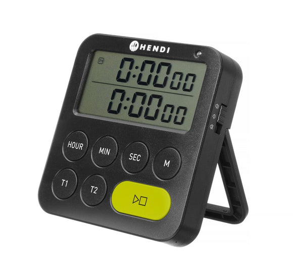 Timer dobbel - Sort - for Storkjøkken - XL - Storkjøkken