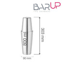 Tin - on - Tin Boston shaker, Bar up, 0,8L, ø90mm - for Storkjøkken - XL - Storkjøkken