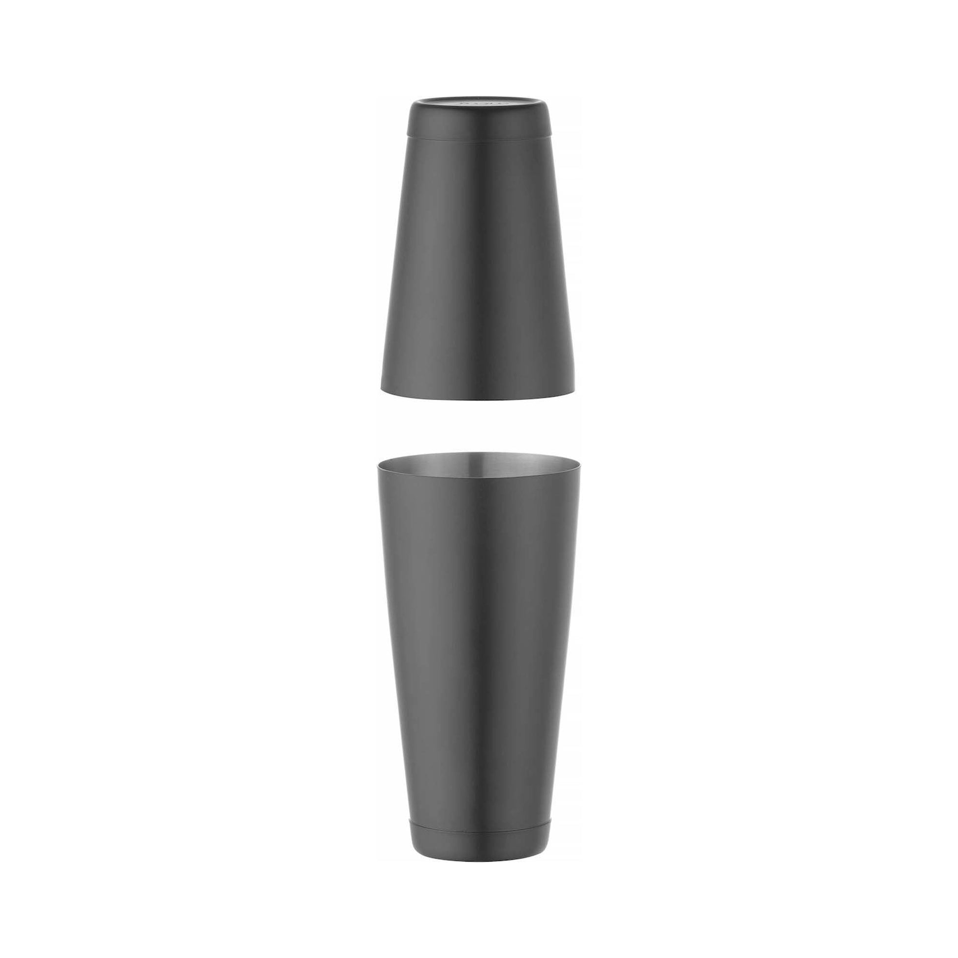 Tin - on - Tin Boston shaker, Bar up, 0,8L, Svart, ø90mm - for Storkjøkken - XL - Storkjøkken
