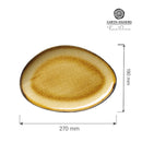 Topaz organisk formet tallerken, 270x190mm, Min. kjøp: 3 - for Storkjøkken - XL - Storkjøkken