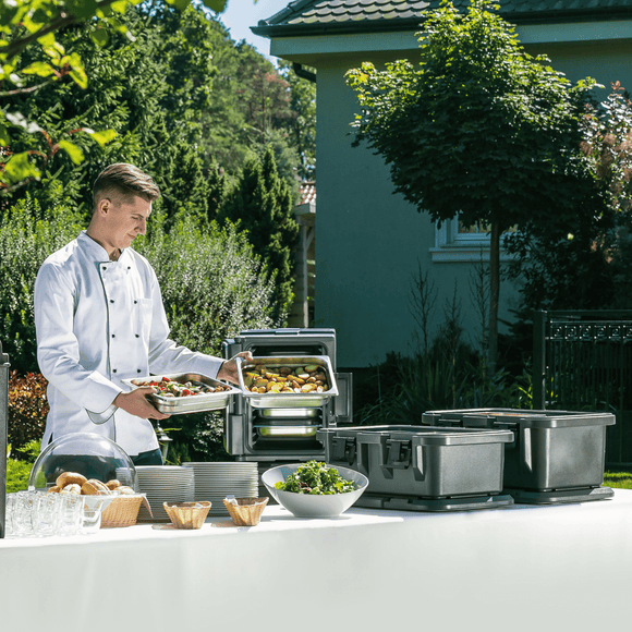 Toppmatet varmeisolasjonsboks GN1/1 200, 630x440x(H)305mm - for Storkjøkken - XL - Storkjøkken