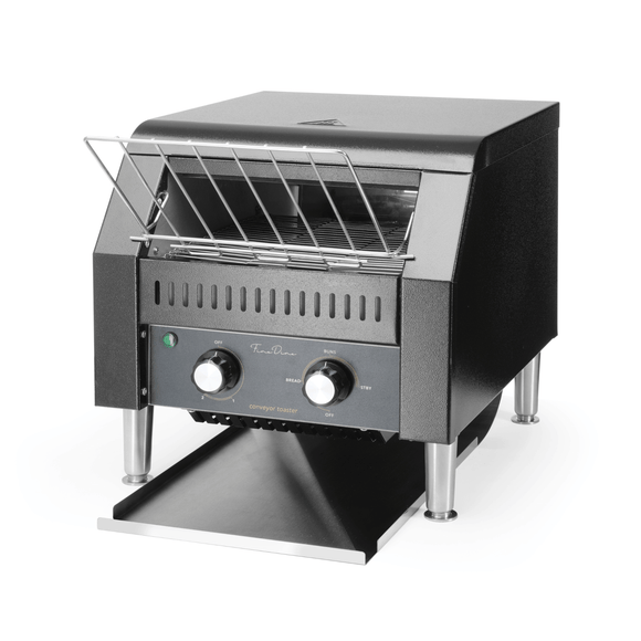 Transportbåndsbrødrister svart, 418x368mm - for Storkjøkken - XL - Storkjøkken