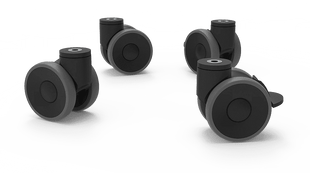 Unox kit med 4 hjul (2 m/brems) - for Storkjøkken - XL - Storkjøkken