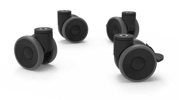 Unox kit med 4 hjul (2 m/brems) - for Storkjøkken - XL - Storkjøkken