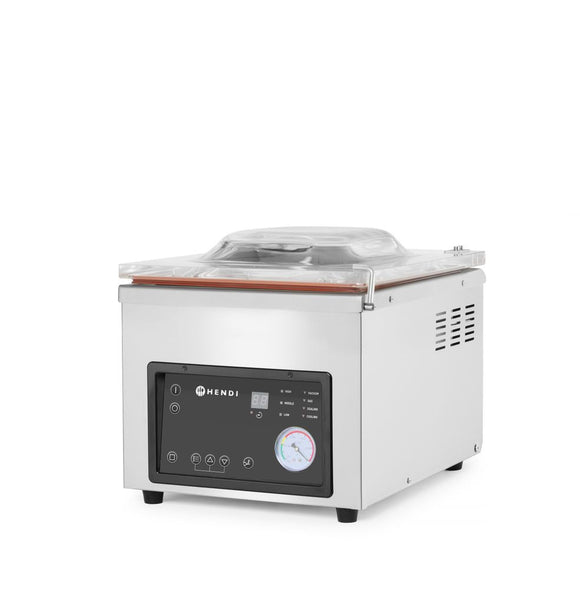 Vakuumkammerpakkemaskin, tetningslist 260 mm, 230V/370W, 330x480x(H)360mm - for Storkjøkken - XL - Storkjøkken