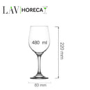 Valencia vinglass 480 ml, LAV, Min. kjøp: 12 - for Storkjøkken - XL - Storkjøkken