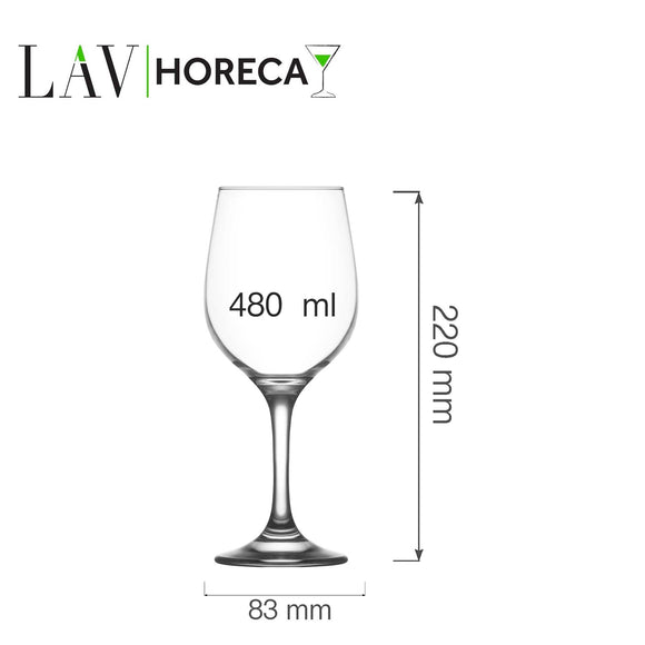 Valencia vinglass 480 ml, LAV, Min. kjøp: 12 - for Storkjøkken - XL - Storkjøkken