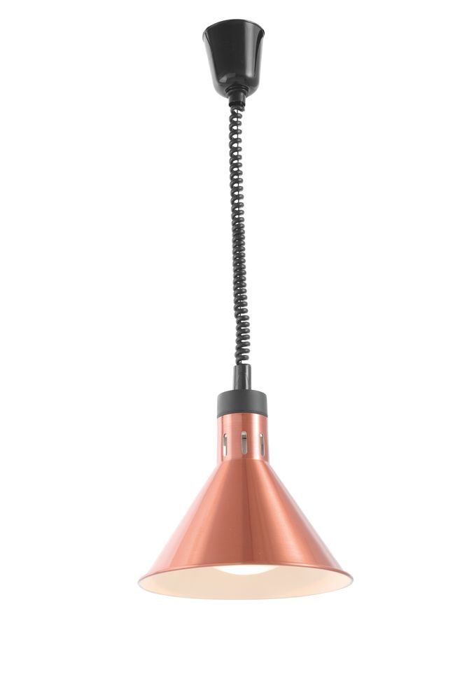 Varmelamper heve og senke Conical, Copper, 230V/250W, Ø275X (H) 250mm - for Storkjøkken - XL - Storkjøkken
