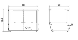 Varmt display 174l - for Storkjøkken - XL - Storkjøkken