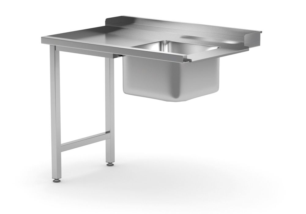 Vask for oppvaskmaskin, vask inn, venstre side, 1200x700x (H) 850mm - for Storkjøkken - XL - Storkjøkken