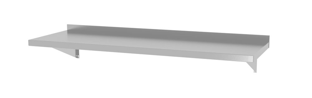 Vegghylle, med to stålbraketter, 1400x300x (H) 250mm - for Storkjøkken - XL - Storkjøkken