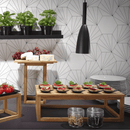 Vetro fingermat regndråpe svart glassfat, 80x100mm, Min. kjøp: 6 - for Storkjøkken - XL - Storkjøkken