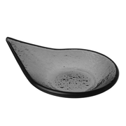 Vetro fingermat regndråpe svart glassfat, 80x100mm, Min. kjøp: 6 - for Storkjøkken - XL - Storkjøkken