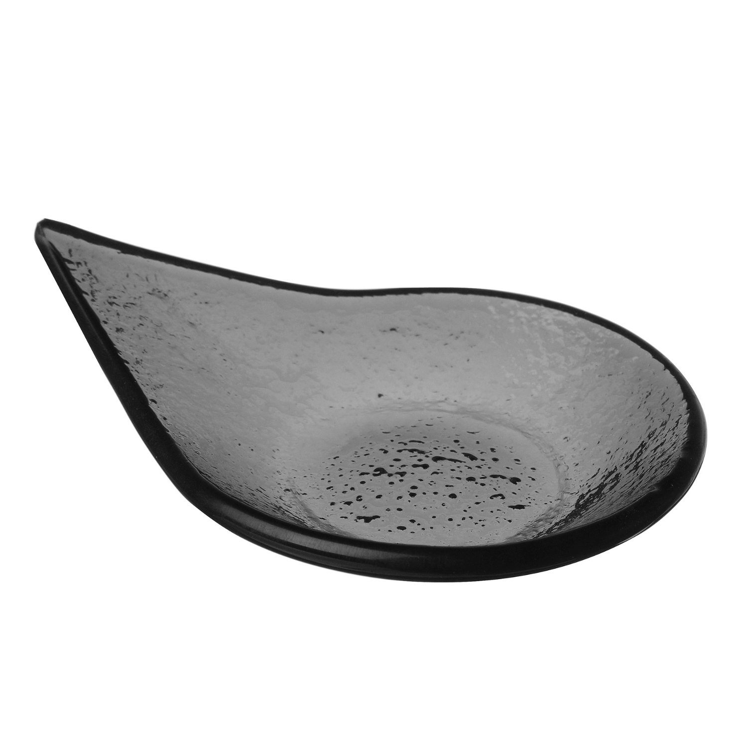 Vetro fingermat regndråpe svart glassfat, 80x100mm, Min. kjøp: 6 - for Storkjøkken - XL - Storkjøkken