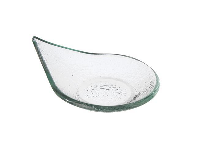 Vetro fingermat - regndråpeform i gjennomsiktig glass, 80x100mm, Min. kjøp: 6 - for Storkjøkken - XL - Storkjøkken