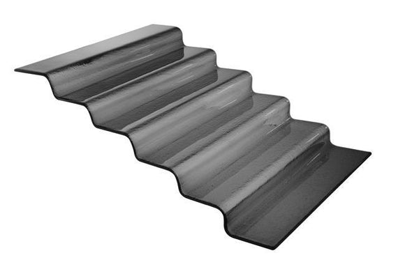 Vetro sekstrinns buffettrapp i svart glass, 600x455x(H)240mm - for Storkjøkken - XL - Storkjøkken