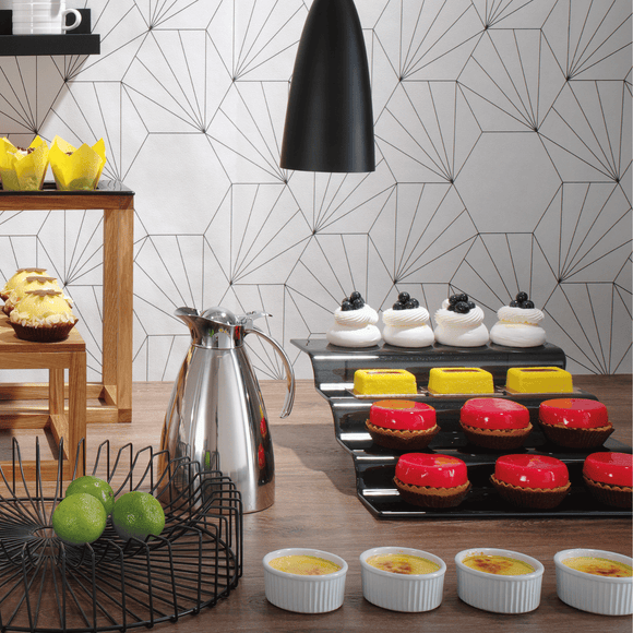 Vetro surtrapp i gjennomsiktig glassbuffet, 400x350x(H)125mm - for Storkjøkken - XL - Storkjøkken