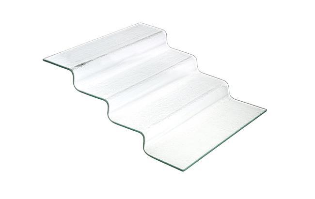 Vetro surtrapp i gjennomsiktig glassbuffet, 400x350x(H)125mm - for Storkjøkken - XL - Storkjøkken