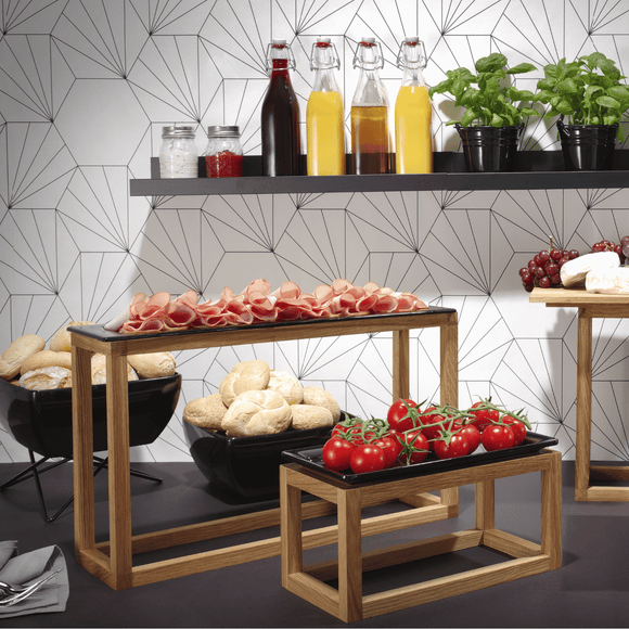 Vetro svart glassbrett GN 2/4 - for Storkjøkken - XL - Storkjøkken