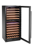 Vinkjøler, 2 - sone, 124 flasker, 265L, 569x595x(H)1397mm - for Storkjøkken - XL - Storkjøkken
