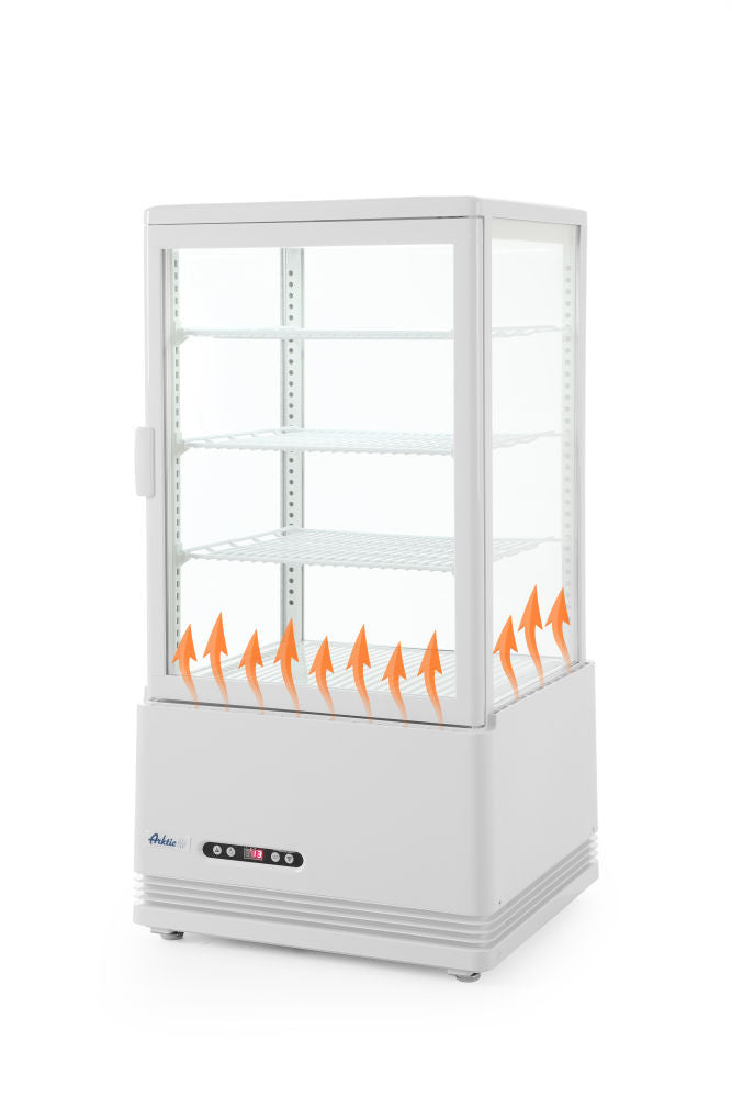 Kjøle vitrineskap 68L, Arktic, White, 230V/170W, 452x406X (H) 891mm