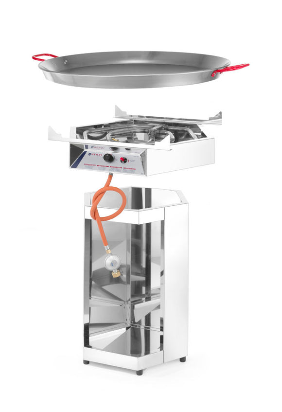 Paellakoker med panne Fiesta 800, 7kw, 800x800x (H) 900mm