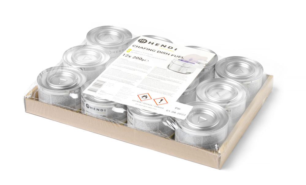 Drivstoff pasta tynn flytende for Chafing buffet varmer, 12 stk
